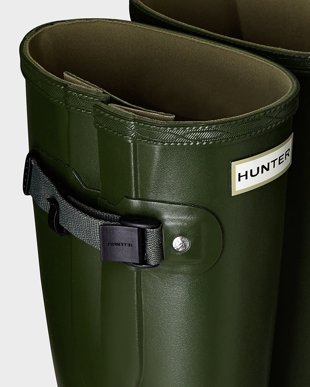 Höga Gummistövlar Dam - Hunter Norris Field Side Adjustable - Gröna - 462751-TGC